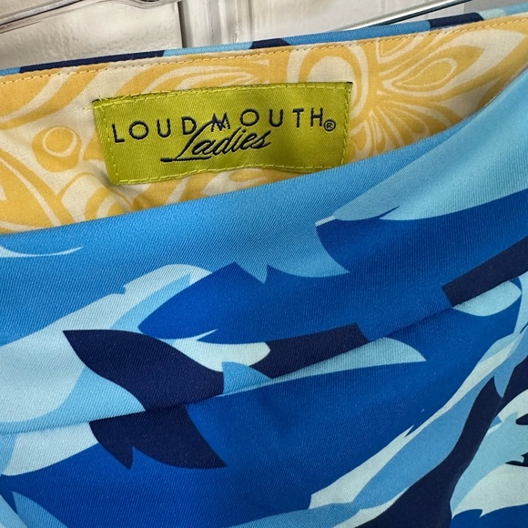 Loudmouth Blue Shark and Pink Heart Patterned Skirts - Picture 7 of 7